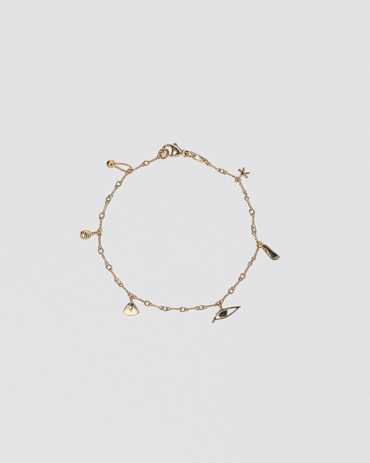 Friendship Bracelet on light colored background.