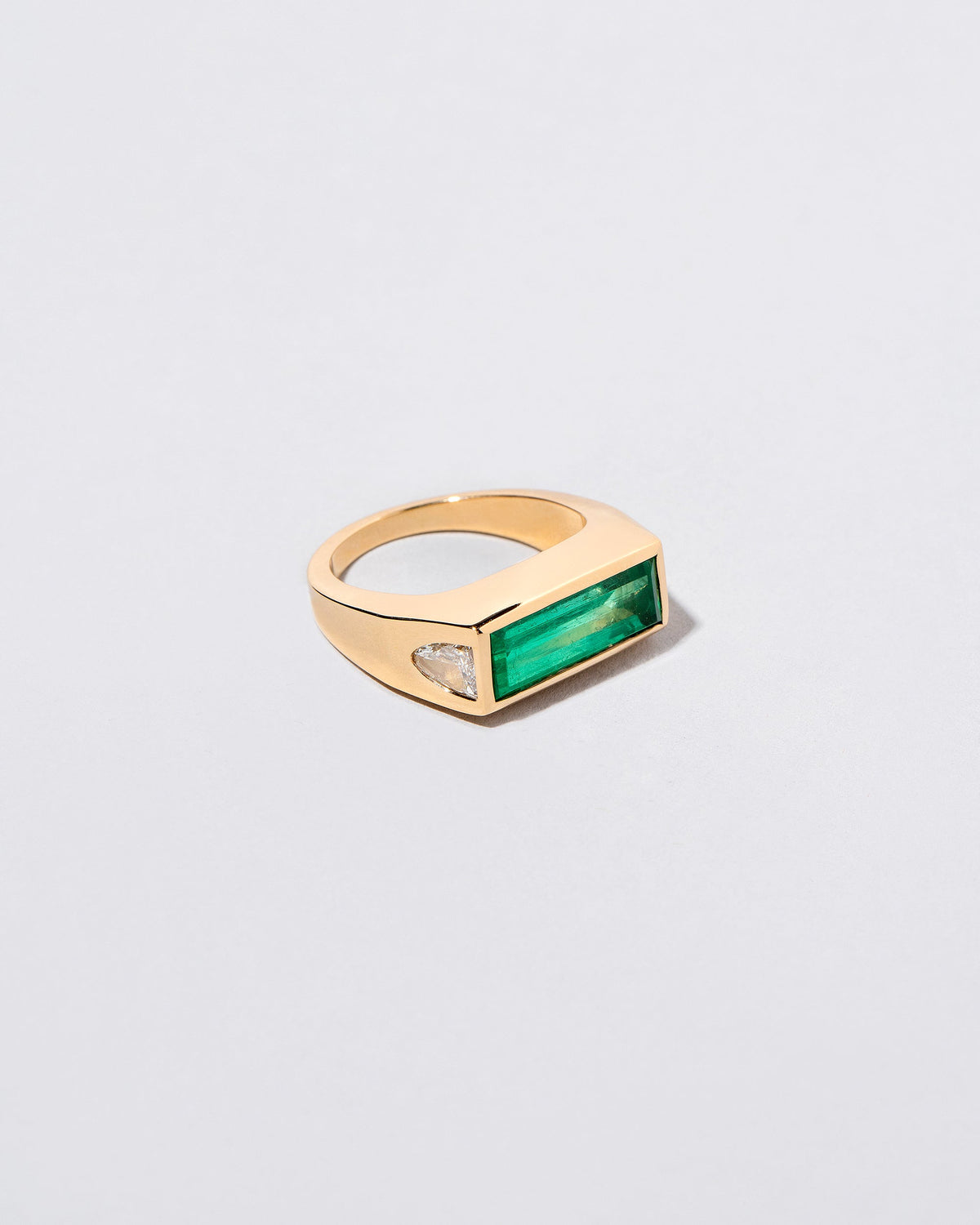 View from the side of the Figure Ring on light color background.