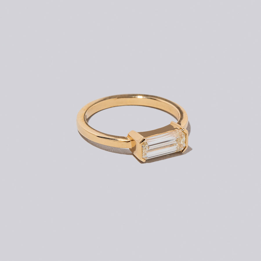 product_details::Closeup details of the Vibrato Ring on light color background.