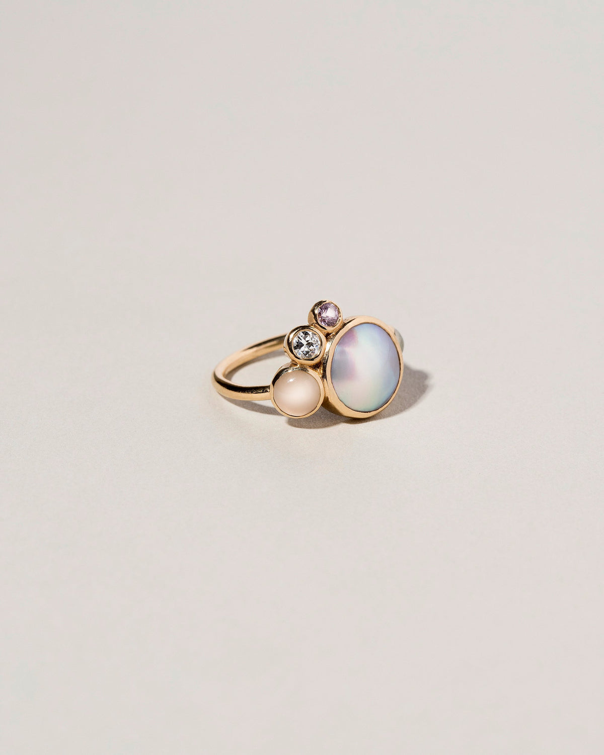  Bubble Cluster Ring on light color background.