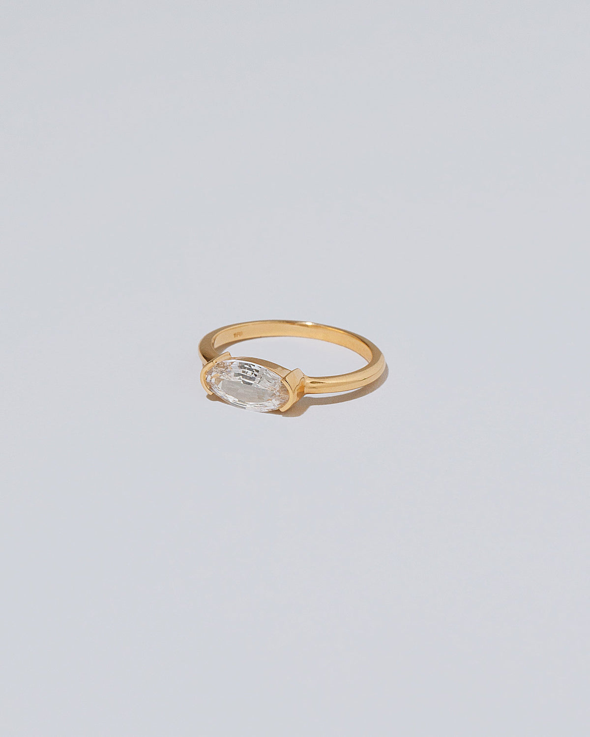 View from the side of the Jeté Ring on light color background.