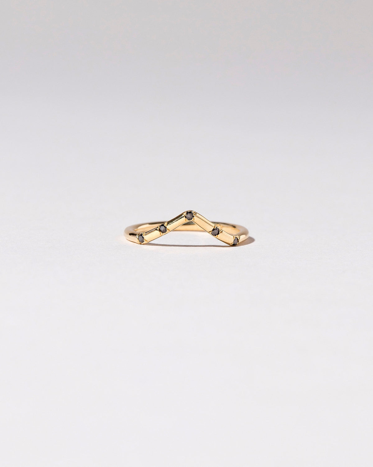  Mini Peak Band - Five Stone on light color background.