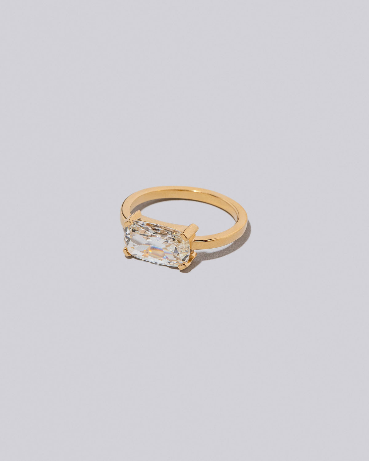 View from the side of the Coda Ring on light color background.