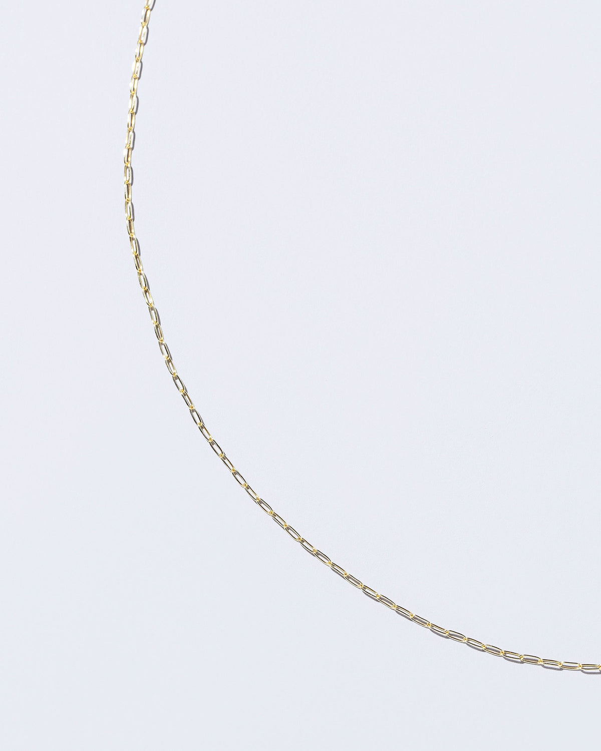  Oval Chain Necklace on light color background.